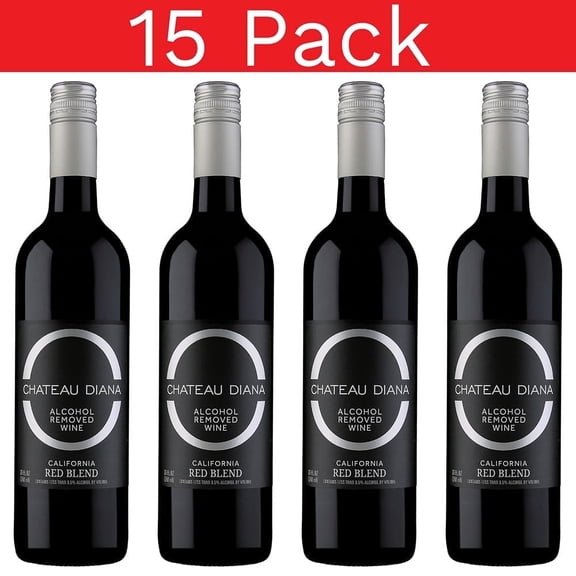 Chateau Diana Zero Alcohol California Red Blend - 15 Pack