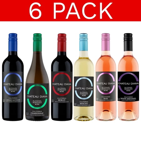Chateau Diana Zero Alcohol Mixed California Wines - 6 Pack