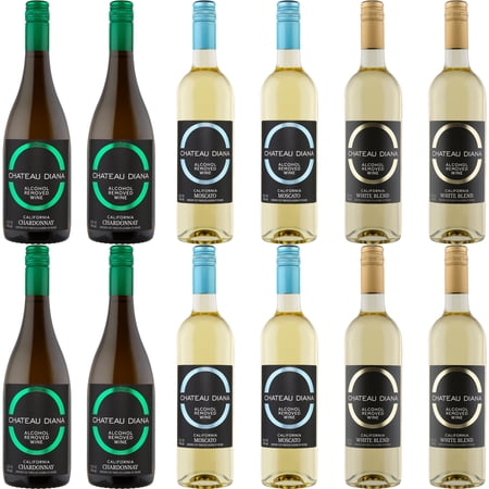 Chateau Diana Zero Alcohol California White Wine Mix - 12 Pack
