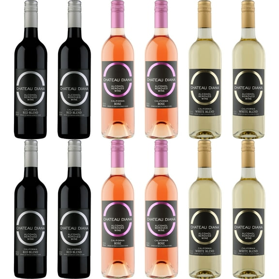 Chateau Diana Zero Alcohol Wine Blend Mix - 12 Pack