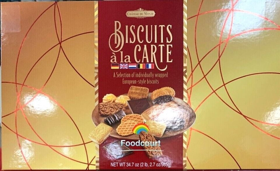 Chateau Du Monde Biscuits A La Carte European Assortment Cookie Gift Box Yellow 34.7 oz Walmart