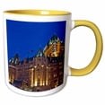 thumbnail image 1 of 3drose, Chateau Frontenac Hotel, Quebec City, Canada - Cn10 Ksu0046 - Keren Su, 15oz Two-tone Yellow Mug, 1 of 6