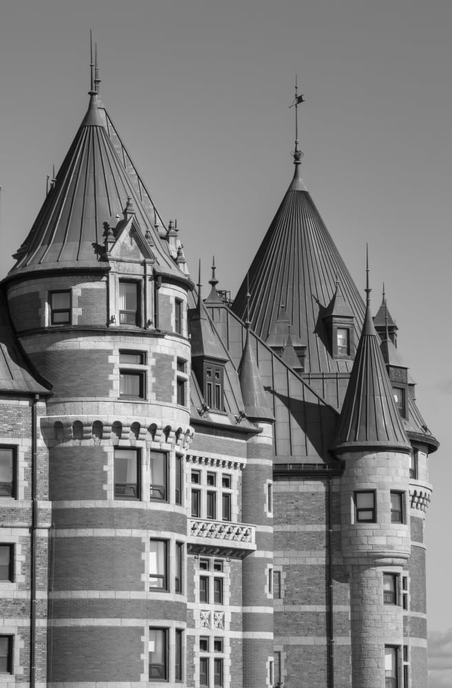 Chateau Frontenac Quebec City Quebec Canada Canvas Art - David Chapman Design Pics (24 x 38)