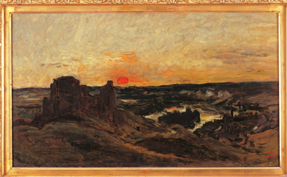 Chateau Gaillard Canvas Art - (36 x 24)