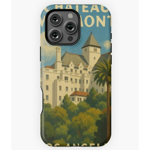 Chateau Marmont Vintage Hotel View Phone Case for iPhone 16 15 14 13 12 11 Pro Max