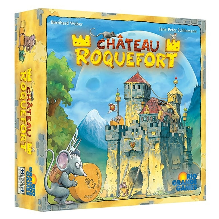 Rio Grande Games Chateau Roquefort - Rio Grande Games, Memory Board Game, Cheese & Mice Themed, Kids Ages 6+, 2-4 Players, 30 Min Rio Grande Games Chateau Roquefort - Rio Grande Games, Memory Board Game, Cheese & Mice Themed, Kids Ages 6+, 2-4 Players, 30 Min