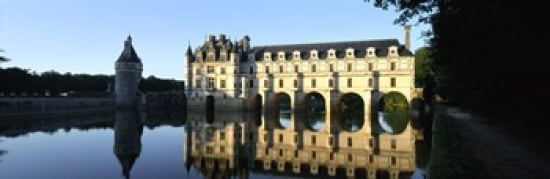 Chateau de Chenonceaux Loire Valley France Canvas Art - Panoramic Images (36 x 12)