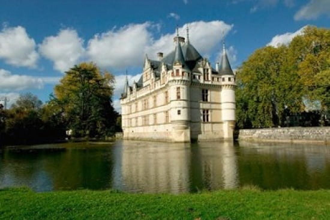 Chateau of Azay-le-Rideau Loire Valley France Canvas Art - David Barnes  DanitaDelimont (36 x 24)