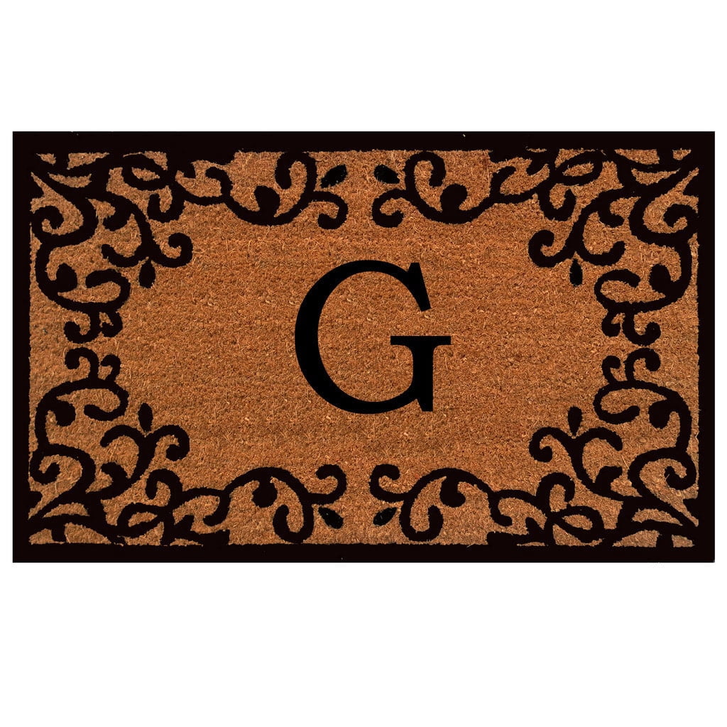 Chateaux Monogram Doormat (Letter G)