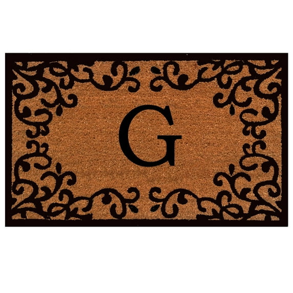 Chateaux Monogram Doormat (Letter G)