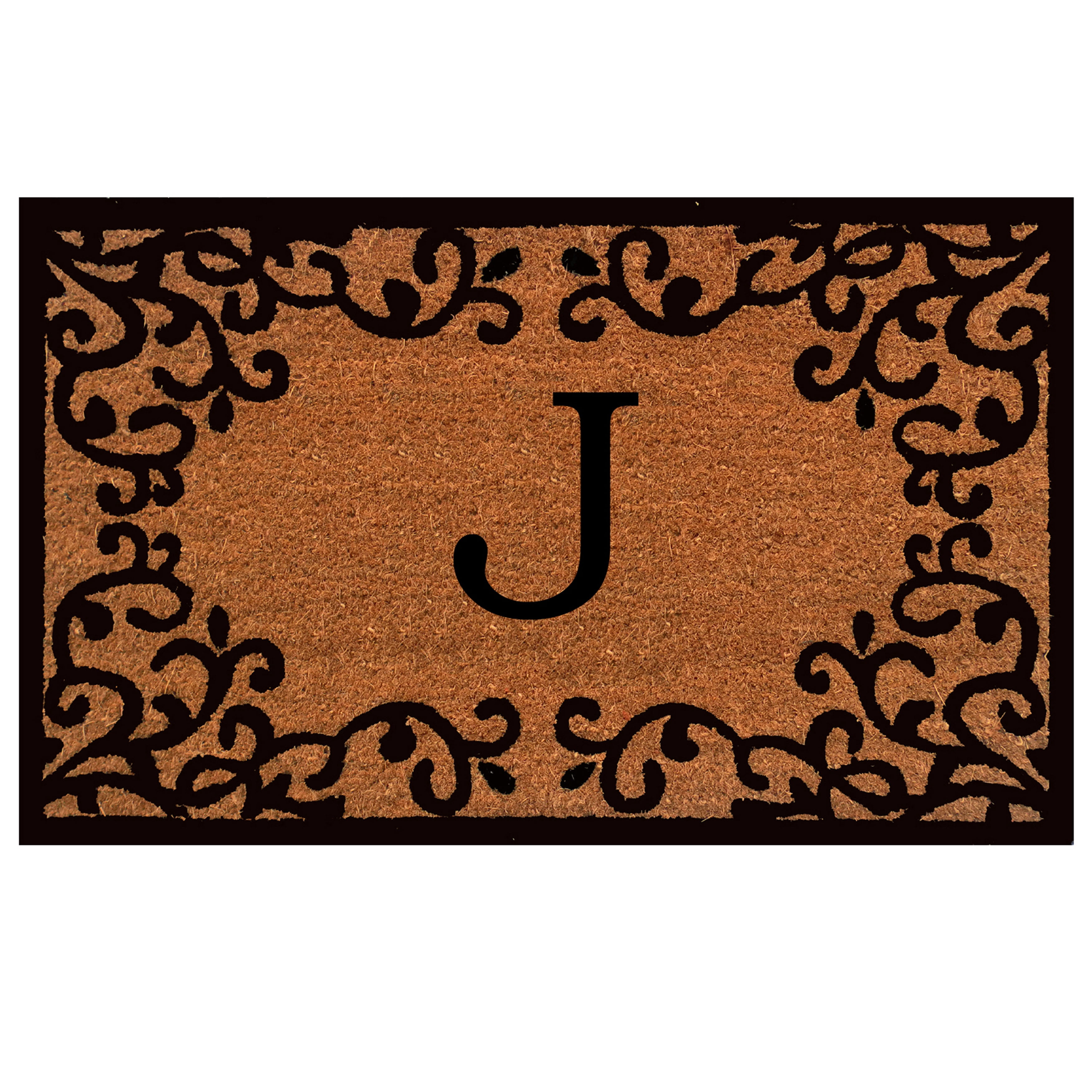 Chateaux Monogram Doormat(Letter J)