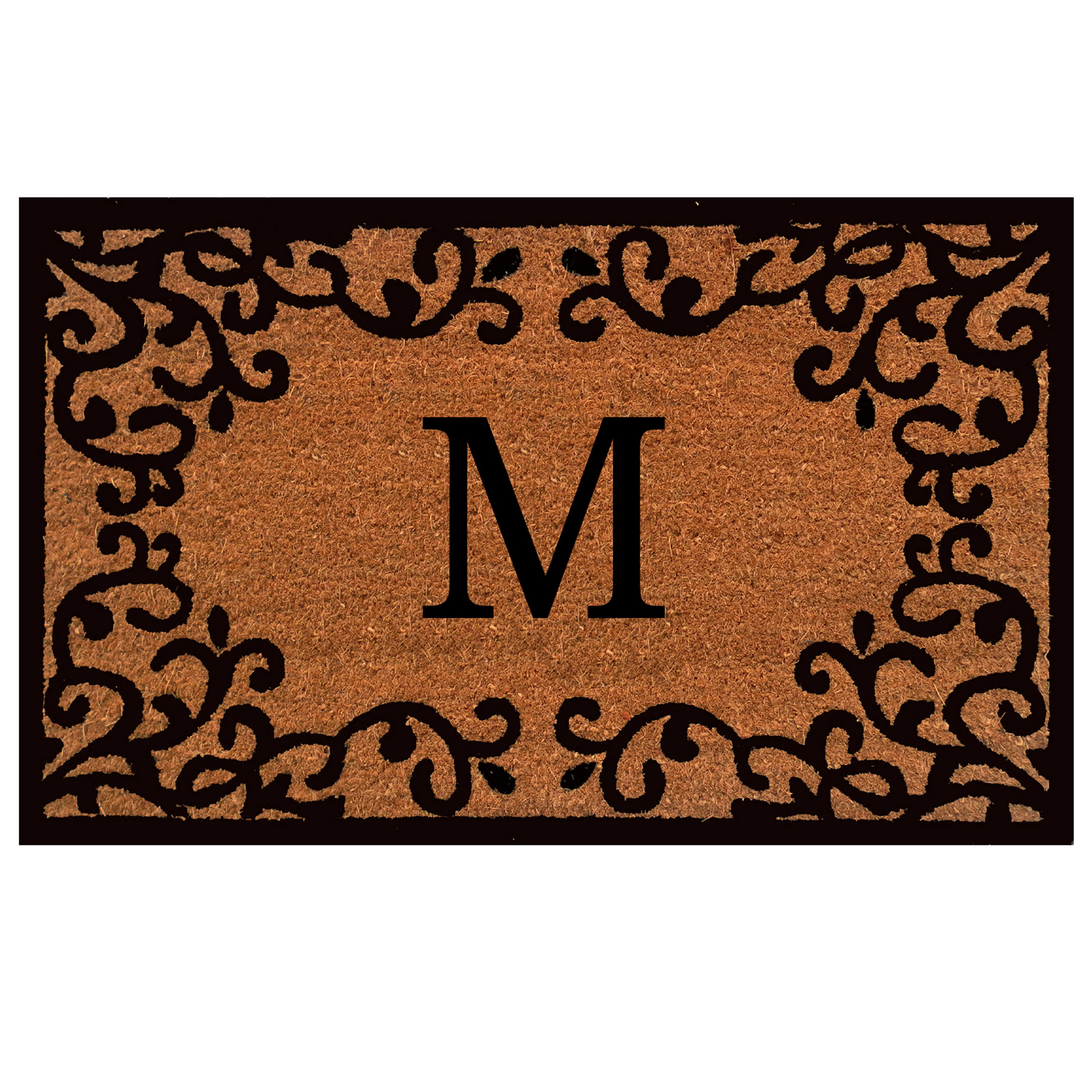 Chateaux Monogram Doormat (Letter M)