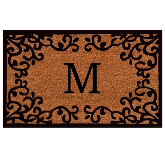 Chateaux Monogram Doormat (Letter M)