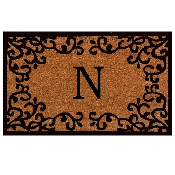 Chateaux Monogram Doormat (Letter N)