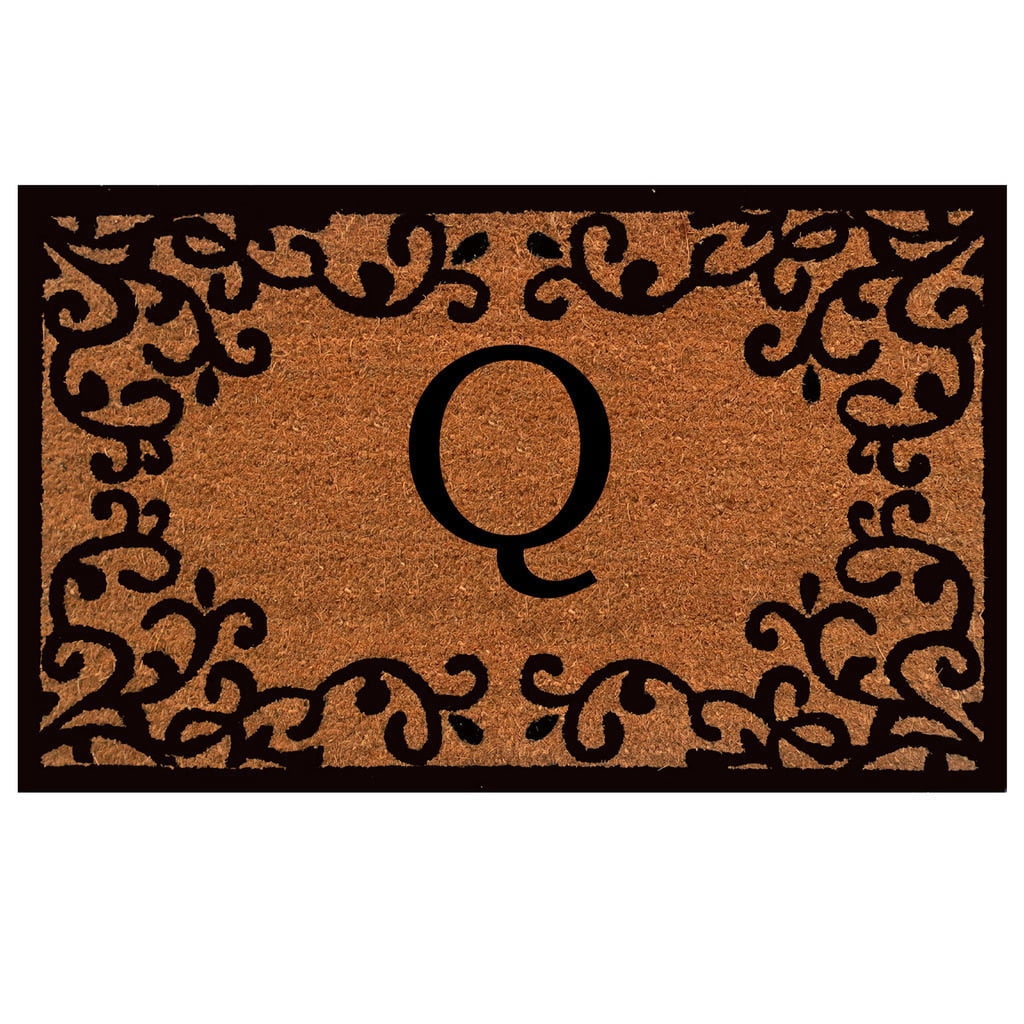 Chateaux Monogram Doormat (Letter Q)