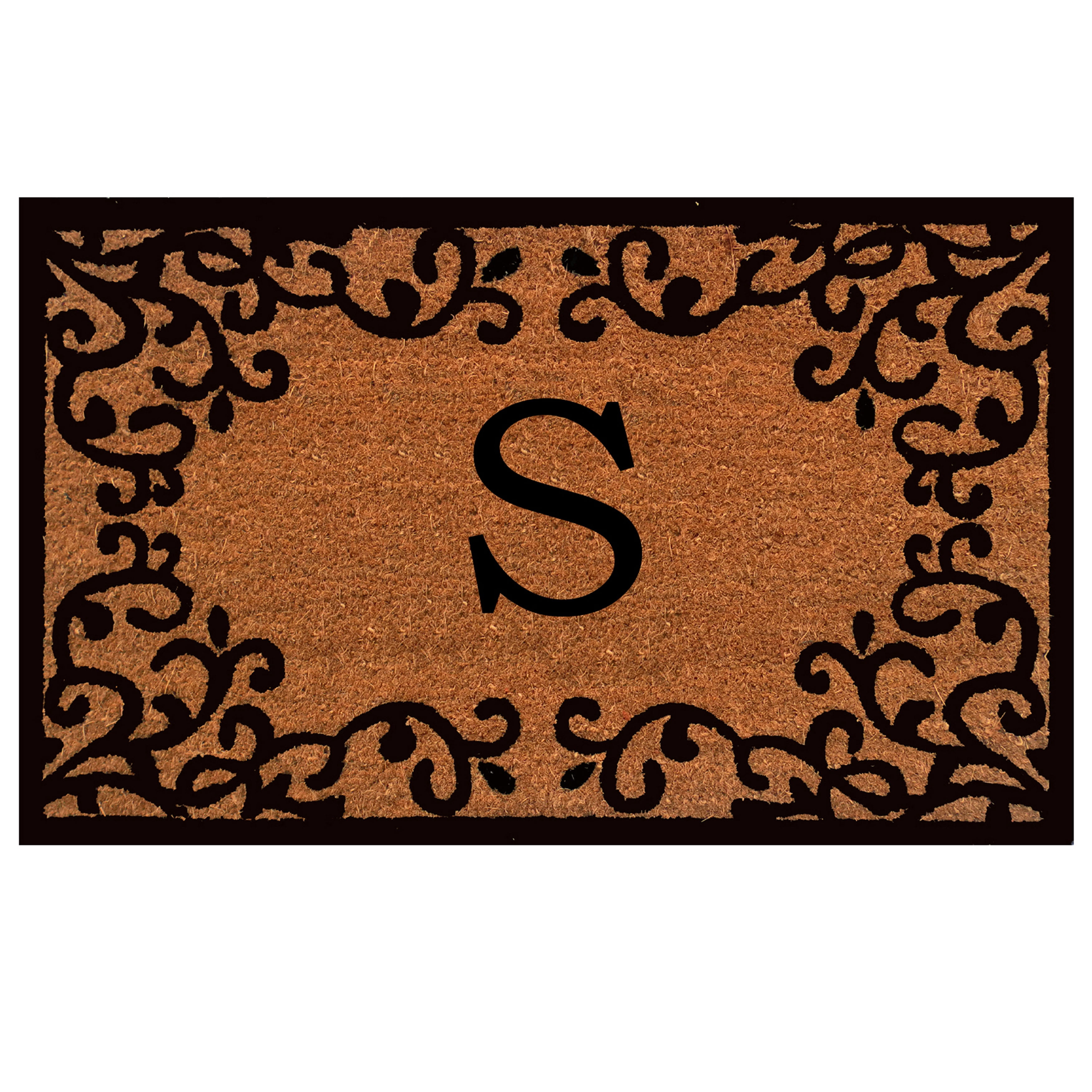 Chateaux Monogram Doormat (Letter S)