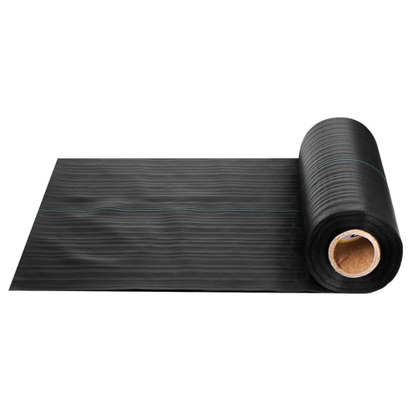 Chateauy 1.4ft x 50ft Heavy Duty 3.2OZ Woven Weed Barrier Landscape Fabric, Black Geotextile Webbing for Garden Weed Control & Ground Cover