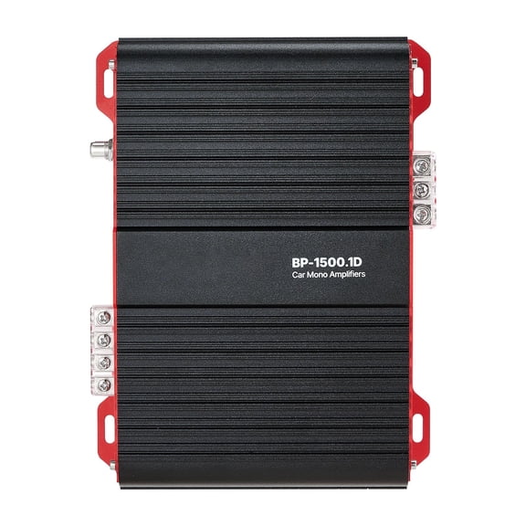 Chateauy 1 Channel Class D Monoblock Car Audio Amplifier Max 1500W RMS Stable 1/2/4 Ohm with Remote Sub Control Low Pass Filter Bass Boost