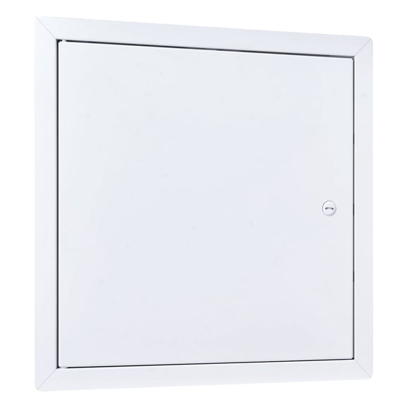 Chateauy 13.3 x 13.3 in Galvanized Steel Drywall Access Panel, Hinged Access Door with Screwdriver Latch, 12.4 x 12.4 in Cutout Size for Ceiling Plumbing & Electrical, White