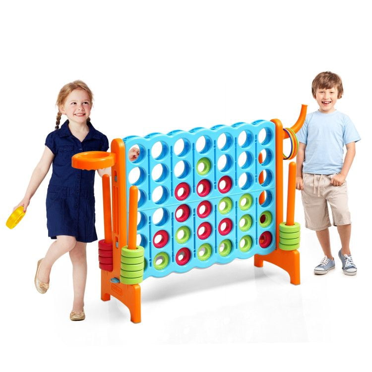 Chateauy 2.5 Feet 4-to-Score Giant Game Set – Large-Sized Tossing & Ring Toss Outdoor Activity for Family, Lawn, Backyard, Party, BBQ, and Beach