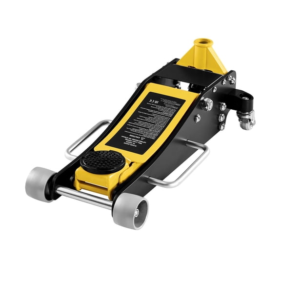 Chateauy 2.5 Ton Low Profile Racing Floor Jack, Aluminum Steel Dual Material Dual Piston Quick Lift Jack, 3.74-18.7 Inch Lifting Range for SUV