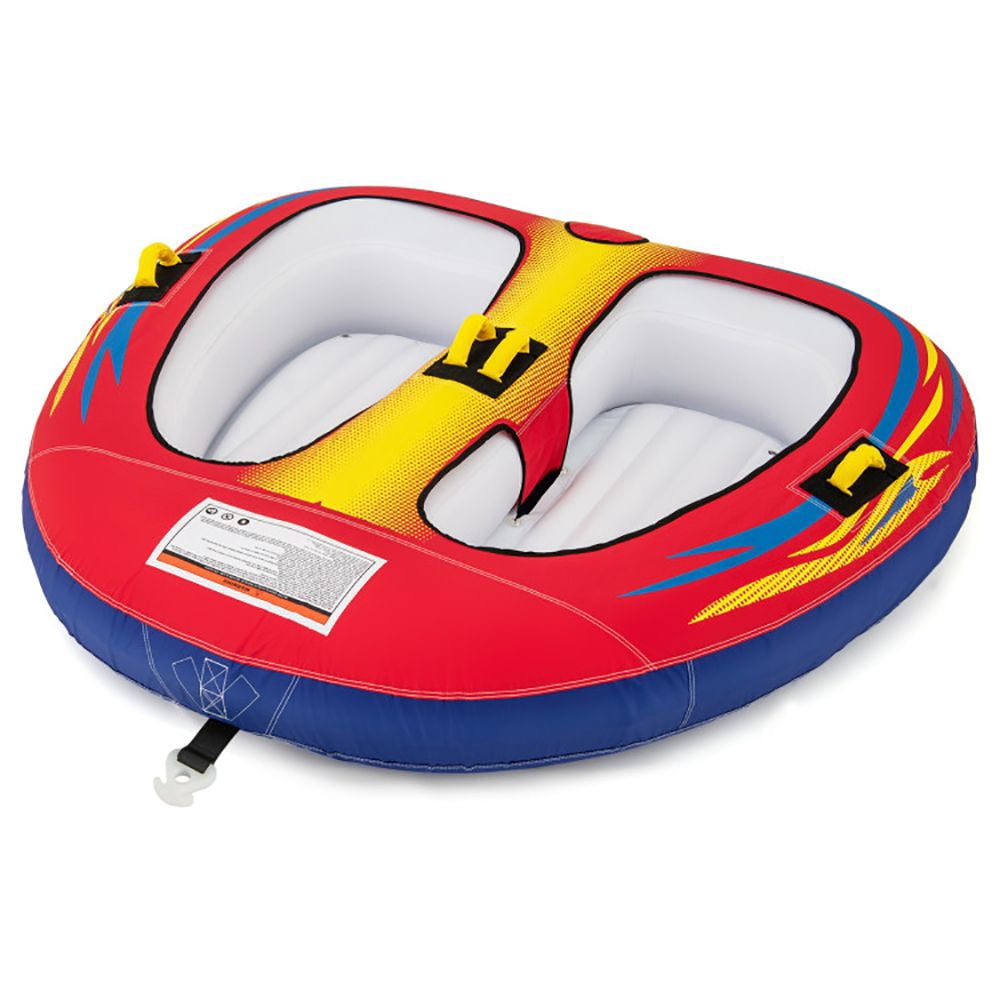 Chateauy 2-in-1 Inflatable Towable Tube for Boat, 1-2 Person Water ...