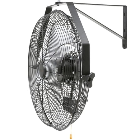 Chateauy 3-Speed High Velocity Wall Mount Fan, 18 Inch Max 4150 CFM, Waterproof Industrial Fan for Commercial or Residential Use, Black, ETL Listed