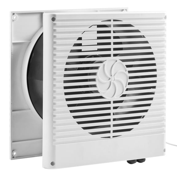 Chateauy 7.5-Inch Through Wall Room to Room Fan with AC Motor & Bi-directional Adjustable Wind, 180 CFM Quiet Ventilation Exhaust Vent for Kitchen, Living & Laundry Room, Workshop