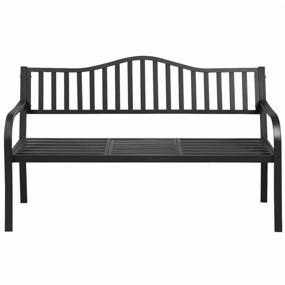 Chateauy Multifunctional Steel Structure Outdoor Bench With Retractable Center Table