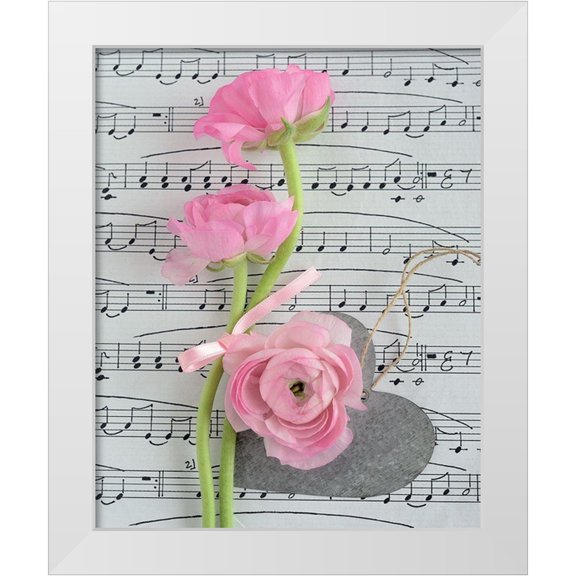 Chatelain, Sonia 12x14 White Modern Wood Framed Museum Art Print Titled - Composition florale - Coupe