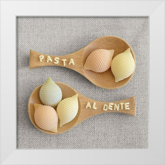 Chatelain, Sonia 15x15 White Modern Wood Framed Museum Art Print Titled - Pasta Al Dente I