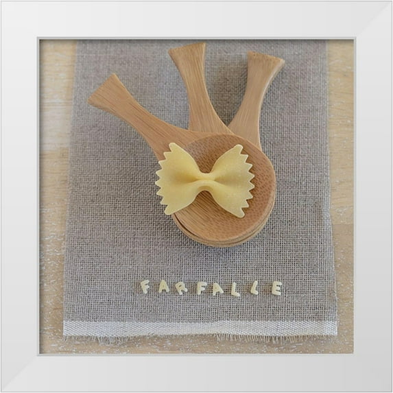 Chatelain, Sonia 20x20 White Modern Wood Framed Museum Art Print Titled - Pasta Al Dente III