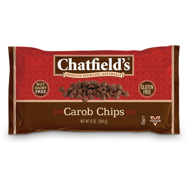 Chatfield's All Natural Carob Chips, 12 oz (Pack of 12)