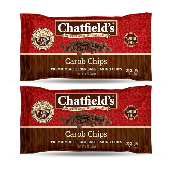 Chatfield's Gluten Free Carob Chips 12 oz (Pack of 2)