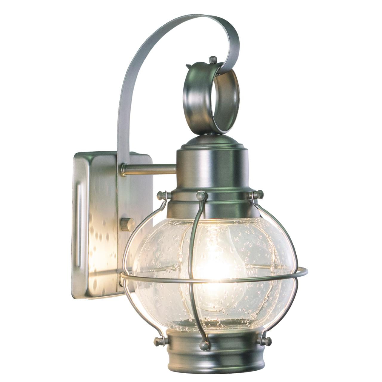 Chatham Brushed Nickel Nautical Lantern Sconce