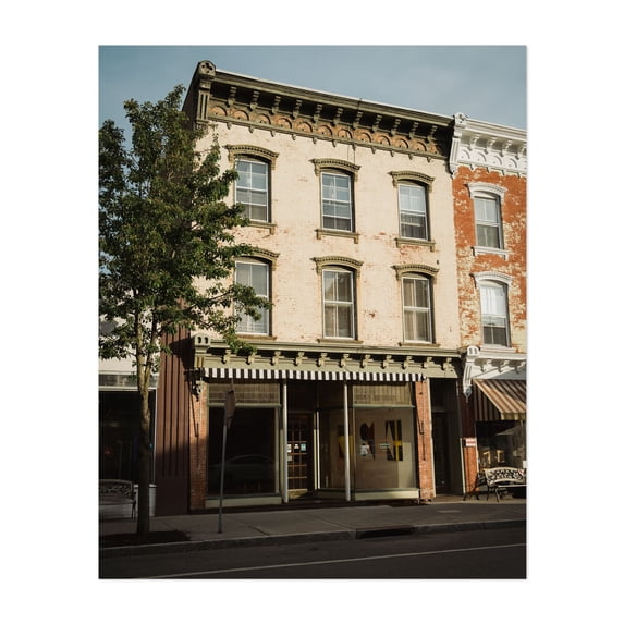 Chatham Architectural - Chatham New York Photography Architecture Vintage Street Photography Rustic City Unframed Wall Art Print 20 x 24 inches
