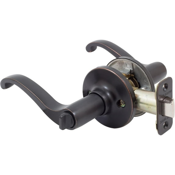 Chatham Door Lever, Privacy (Bed/Bath) Latch, Vintage Bronze by Stone Harbor Hardware