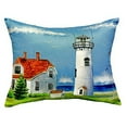thumbnail image 1 of Chatham MA Lighthouse No Cord Pillow 16x20, 1 of 2