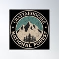 thumbnail image 1 of Chattahoochee National Forest Poster Wall Art, Modern Wall Decor, 16x16 UNFRAMED, 1 of 3