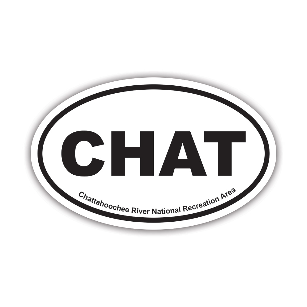 Chattahoochee River National Recreation Area CHAT Oval Sticker Decal ...