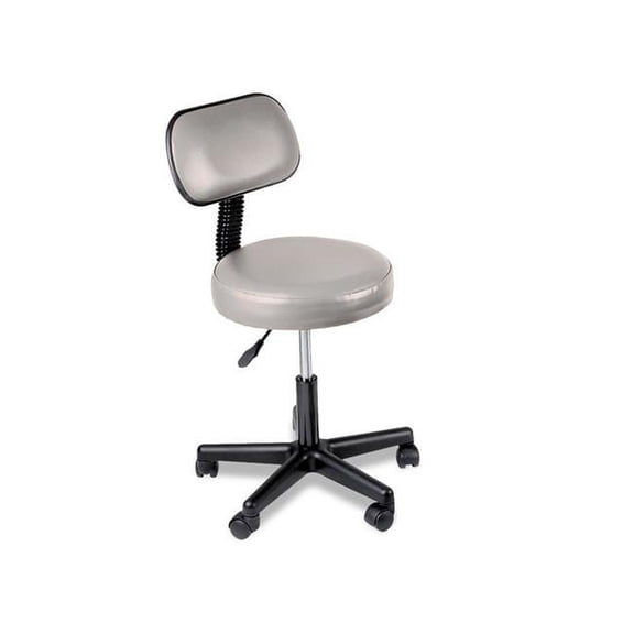 Chattanooga 77066 Dove Gray with Back Pneumatic Stool