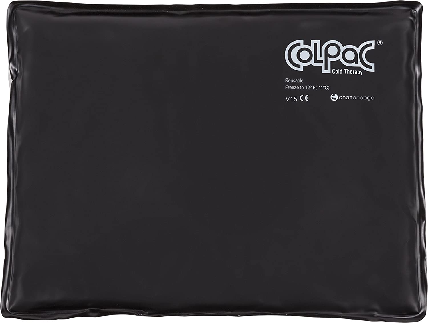 Chattanooga ColPac - Reusable Gel Ice Pack - Black Polyurethane - Standard - 10 in x 13.5 in - Cold Therapy - Knee, Arm, - image 1 of 5