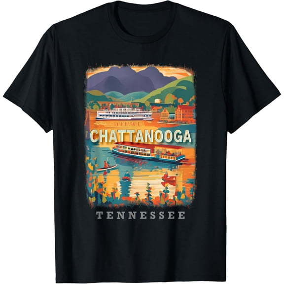 Chattanooga Tennessee TN Riverfront Revelry SD623 T-Shirt All Size S-5XL