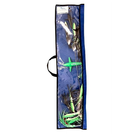Chatter Lures 36" Splash Bar- 9" Floating Squid- Green Zebra