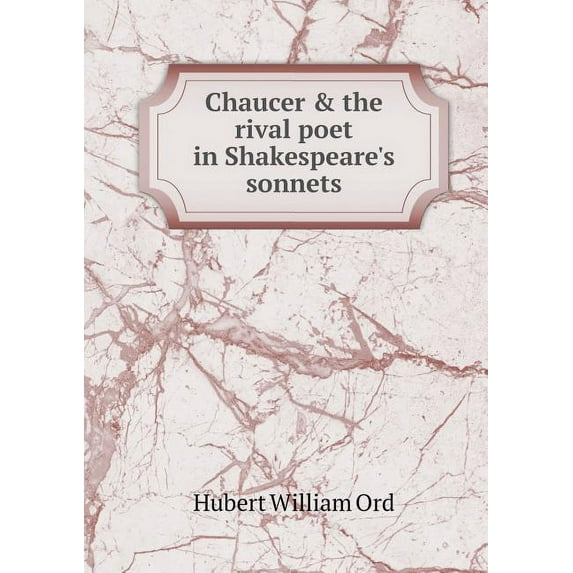 Chaucer & the rival poet in Shakespeare's sonnets (Paperback)