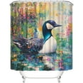 thumbnail image 1 of ChaudArt Animal Shower Curtain for Your Bathroom A 72 x 72 Modern Colorful Duck Curtain That Fits Perfect to Every Bath Decor Ideal to Brighten Up Your Bathroom at Home C95, 1 of 3