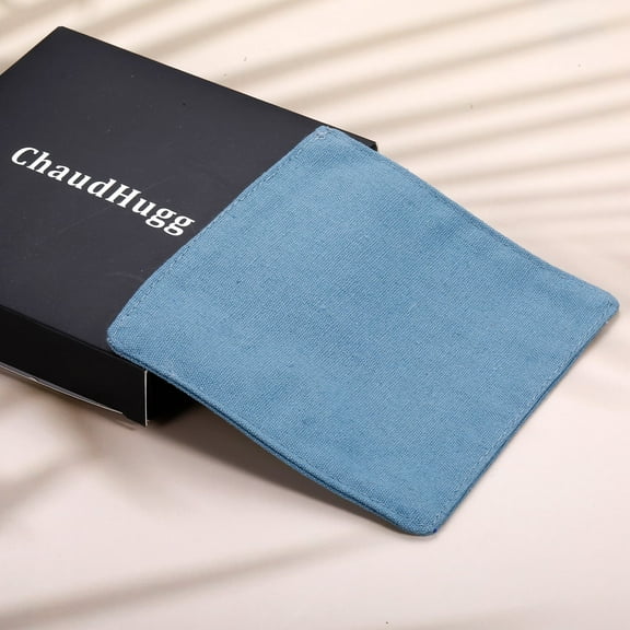 ChaudHugg Fabric Coasters Light Blue Heat-Resistant Non-Slip Coasters for Coffee Table Dining Table Office Desk, Reusable Washable Stylish Home Decor, Gift for Friends Housewarming Anniversary Christ