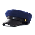 thumbnail image 1 of Chauffeur Hat Newsboy Cap Peaked Beret Cap Classic Vintage Hats Captain Sailor-Hat for Men Women, 1 of 3