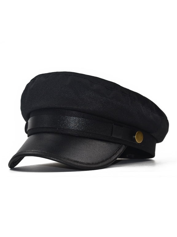 Chauffeur Hat Newsboy Cap Peaked Beret Cap Classic Vintage Hats Captain Sailor-Hat for Men Women