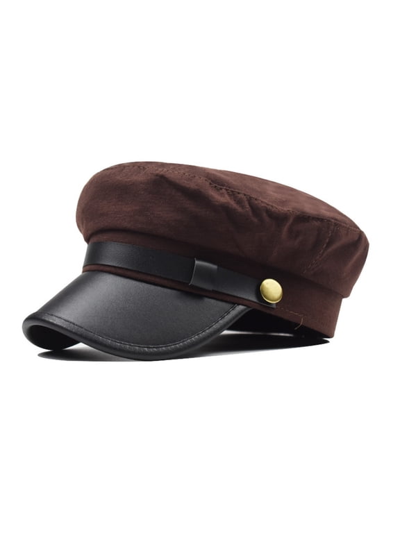 Chauffeur Hat Newsboy Cap Peaked Beret Cap Classic Vintage Hats Captain Sailor-Hat for Men Women